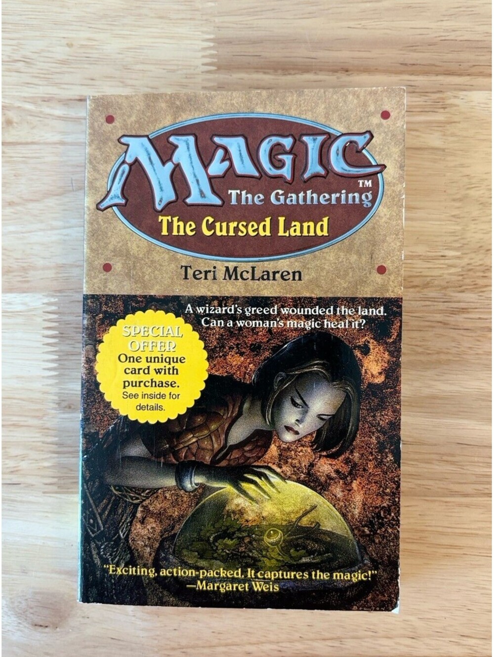 Mtg Book The Cursed Land By Teri McLaren 1995 Paperback Magic The Gathering